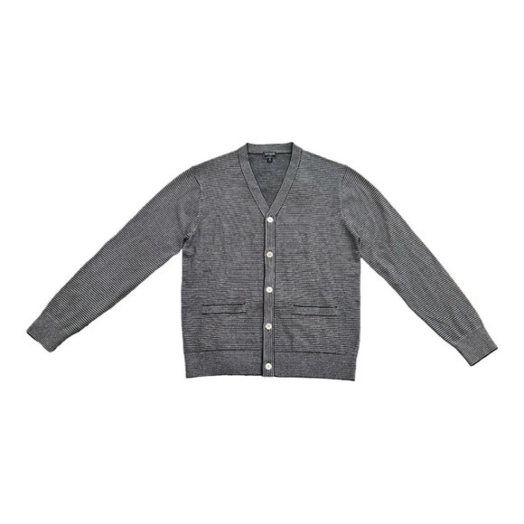 Todd Snyder New York Classic Cashmere Stripe Navy Cardigan Men's